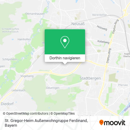 St. Gregor-Heim Außenwohngruppe Ferdinand Karte
