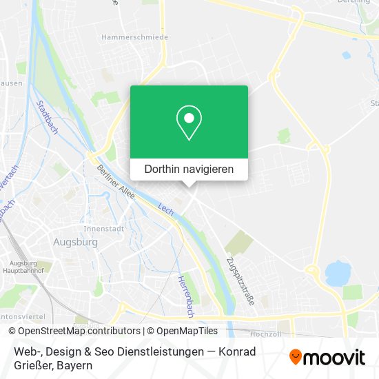Web-, Design & Seo Dienstleistungen — Konrad Grießer Karte