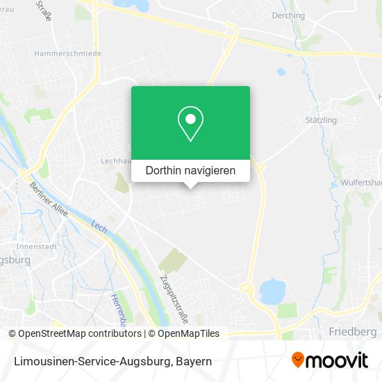 Limousinen-Service-Augsburg Karte