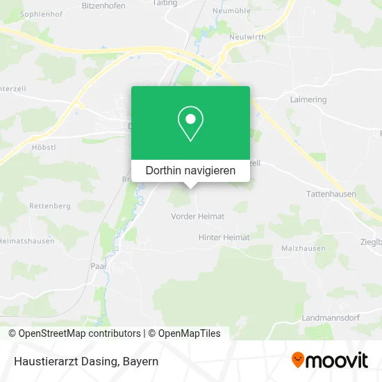 Haustierarzt Dasing Karte