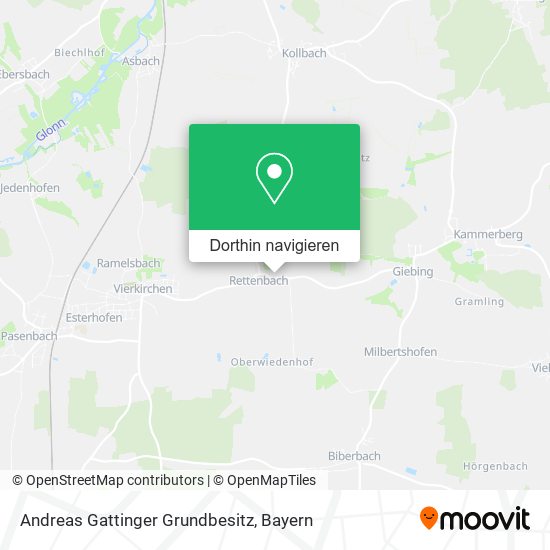 Andreas Gattinger Grundbesitz Karte