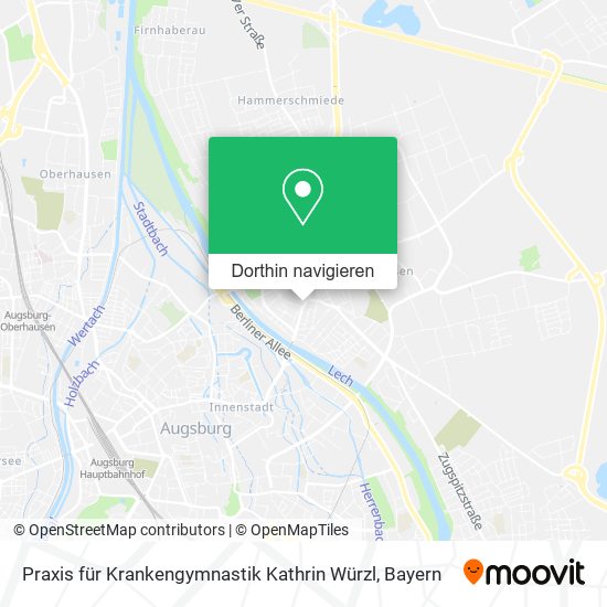 Praxis für Krankengymnastik Kathrin Würzl Karte