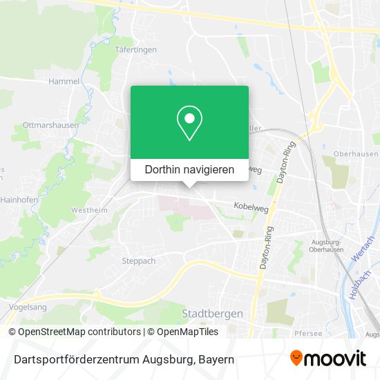 Dartsportförderzentrum Augsburg Karte