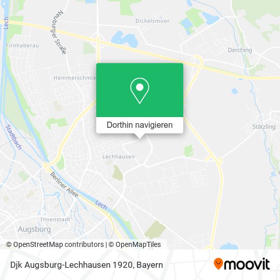 Djk Augsburg-Lechhausen 1920 Karte