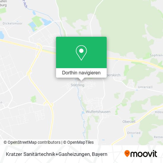 Kratzer Sanitärtechnik+Gasheizungen Karte