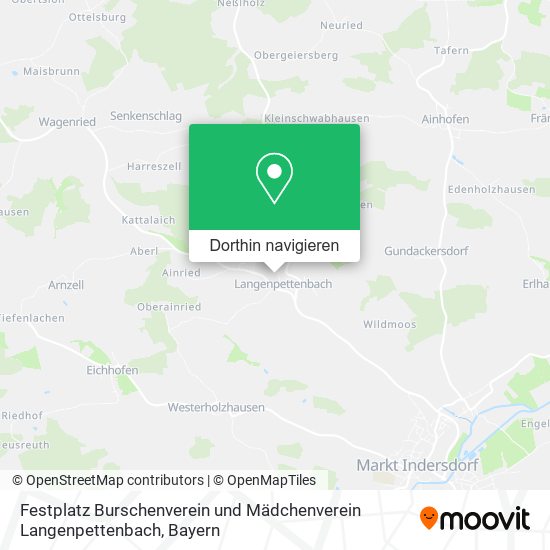 Festplatz Burschenverein und Mädchenverein Langenpettenbach Karte