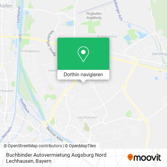 Buchbinder Autovermietung Augsburg Nord Lechhausen Karte