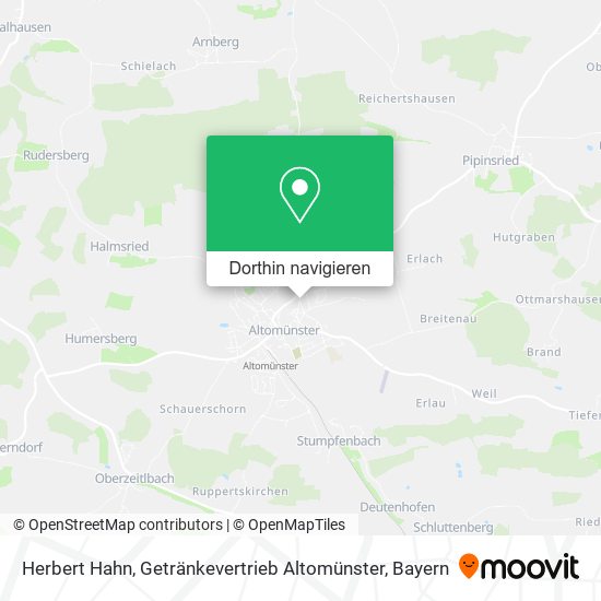 Herbert Hahn, Getränkevertrieb Altomünster Karte