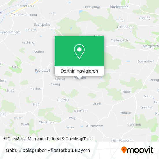 Gebr. Eibelsgruber Pflasterbau Karte