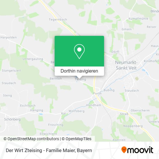 Der Wirt Zteising - Familie Maier Karte