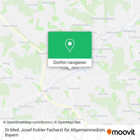 Dr.Med. Josef Kobler Facharzt für Allgemeinmedizin Karte