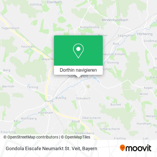 Gondola Eiscafe Neumarkt St. Veit Karte