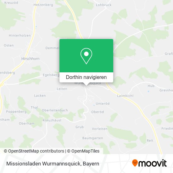 Missionsladen Wurmannsquick Karte