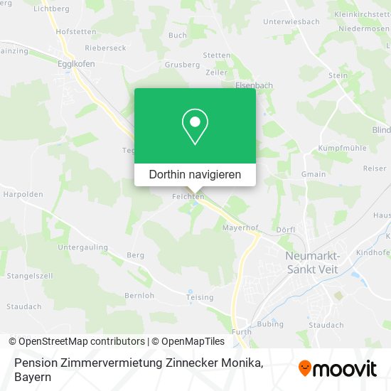 Pension Zimmervermietung Zinnecker Monika Karte