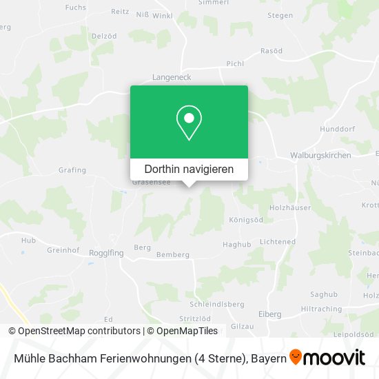 Mühle Bachham Ferienwohnungen (4 Sterne) Karte