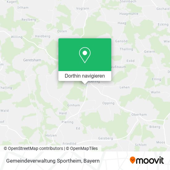 Gemeindeverwaltung Sportheim Karte