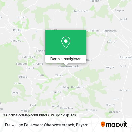 Freiwillige Feuerwehr Oberwesterbach Karte