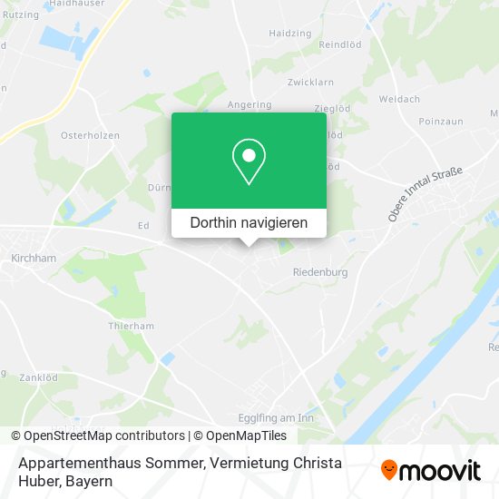Appartementhaus Sommer, Vermietung Christa Huber Karte