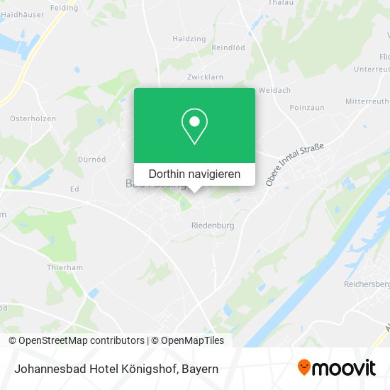Johannesbad Hotel Königshof Karte