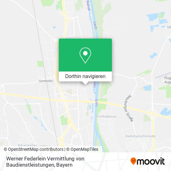 Werner Federlein Vermittlung von Baudienstleistungen Karte