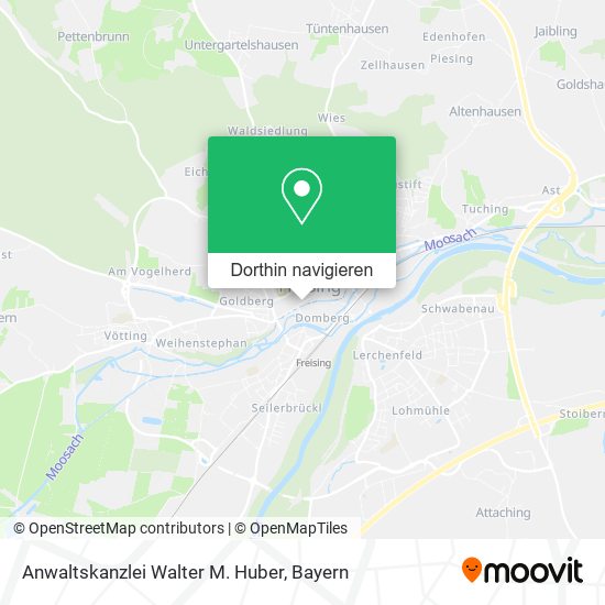 Anwaltskanzlei Walter M. Huber Karte