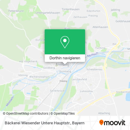 Bäckerei Wiesender Untere Hauptstr. Karte