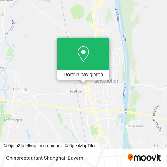 Chinarestaurant Shanghai Karte