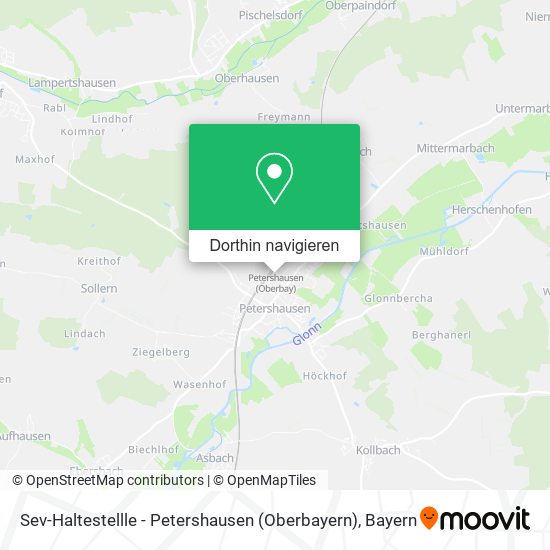 Sev-Haltestellle - Petershausen (Oberbayern) Karte