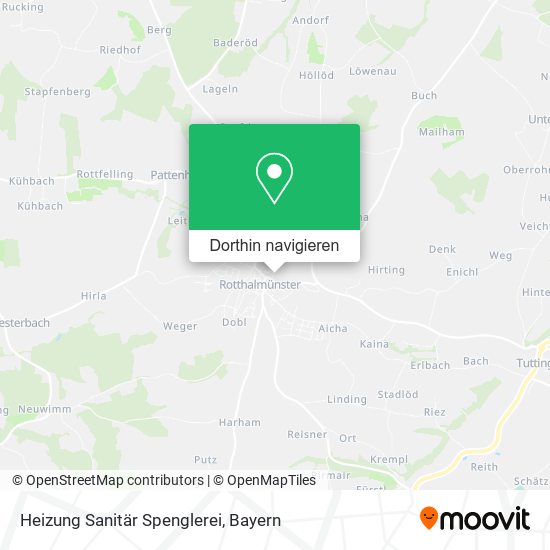 Heizung Sanitär Spenglerei Karte