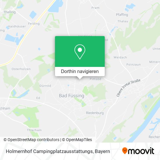 Holmernhof Campingplatzausstattungs Karte