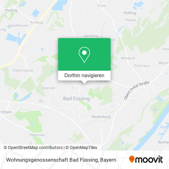 Wohnungsgenossenschaft Bad Füssing Karte
