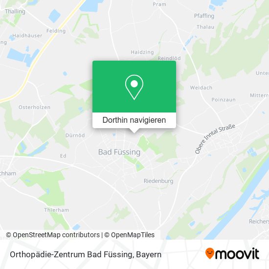 Orthopädie-Zentrum Bad Füssing Karte