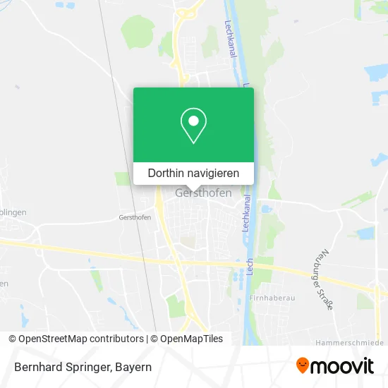 Bernhard Springer Karte