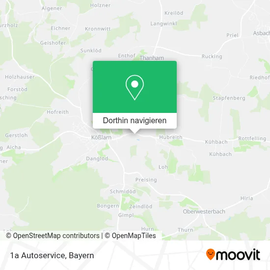 1a Autoservice Karte