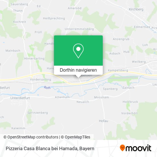 Pizzeria Casa Blanca bei Hamada Karte