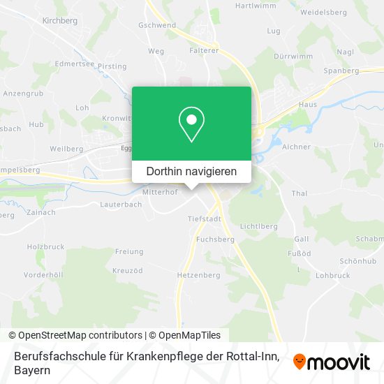 Berufsfachschule für Krankenpflege der Rottal-Inn Karte