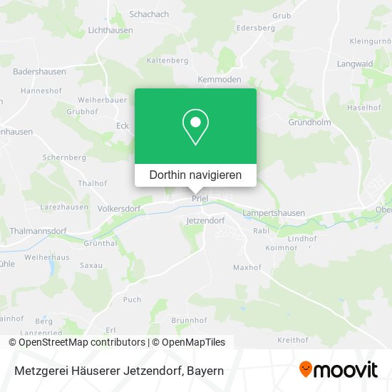 Metzgerei Häuserer Jetzendorf Karte
