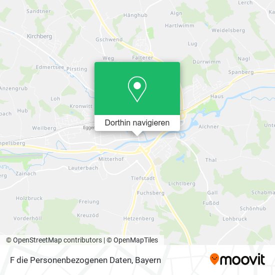 F die Personenbezogenen Daten Karte