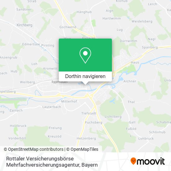 Rottaler Versicherungsbörse Mehrfachversicherungsagentur Karte
