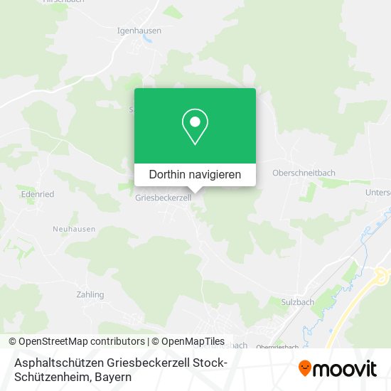 Asphaltschützen Griesbeckerzell Stock-Schützenheim Karte