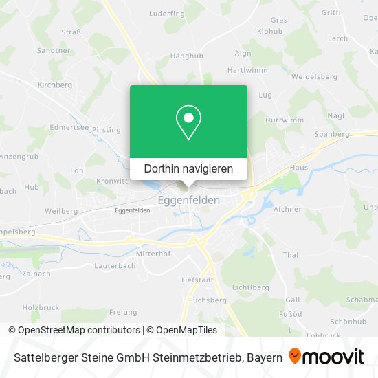 Sattelberger Steine GmbH Steinmetzbetrieb Karte