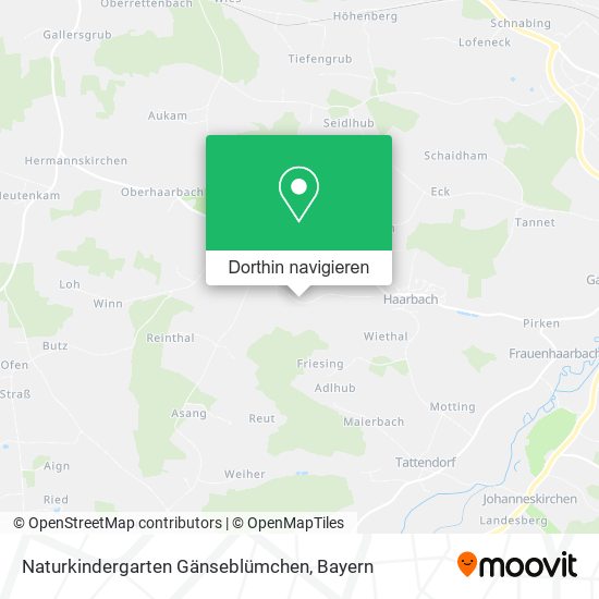 Naturkindergarten Gänseblümchen Karte