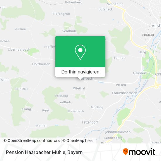Pension Haarbacher Mühle Karte