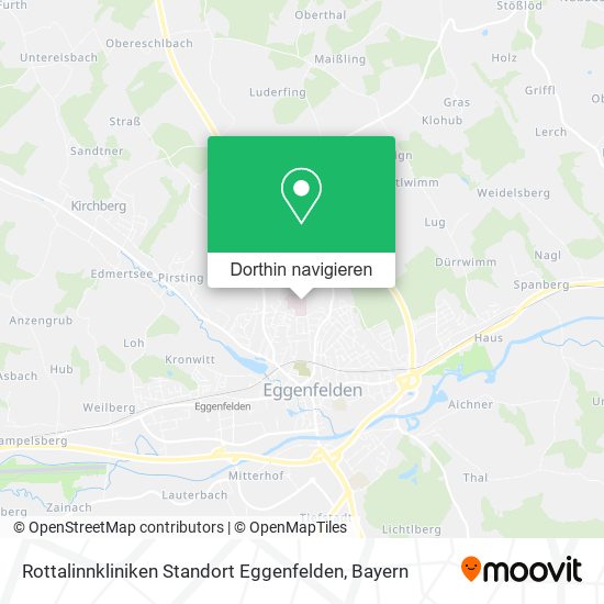 Rottalinnkliniken Standort Eggenfelden Karte