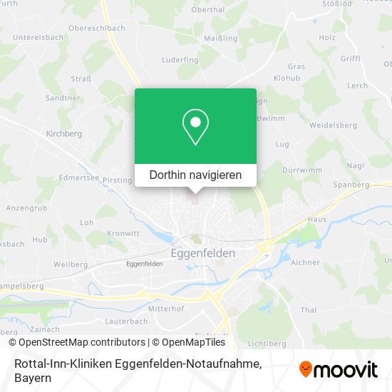 Rottal-Inn-Kliniken Eggenfelden-Notaufnahme Karte