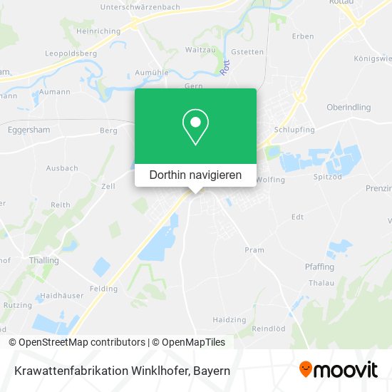 Krawattenfabrikation Winklhofer Karte