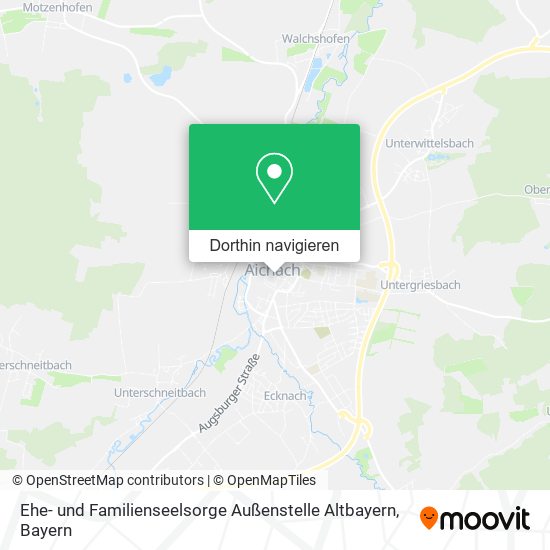Ehe- und Familienseelsorge Außenstelle Altbayern Karte