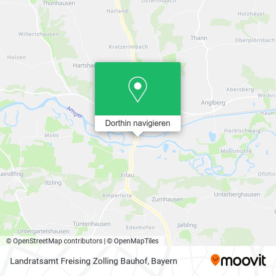 Landratsamt Freising Zolling Bauhof Karte
