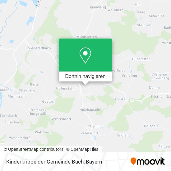 Kinderkrippe der Gemeinde Buch Karte