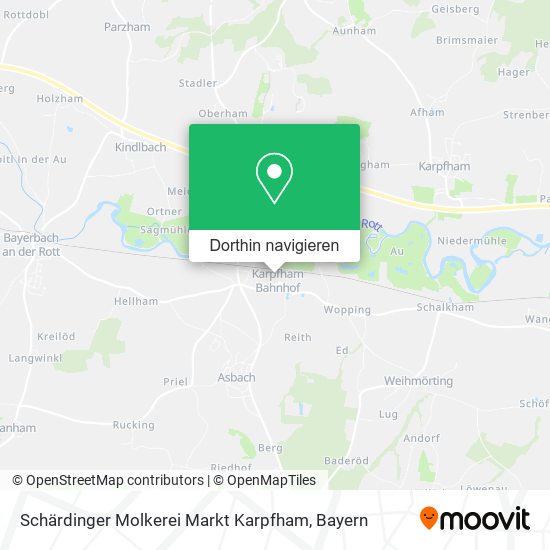 Schärdinger Molkerei Markt Karpfham Karte